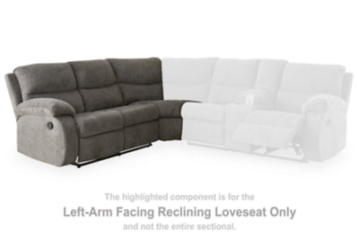 Museum Left-Arm Facing Reclining Loveseat