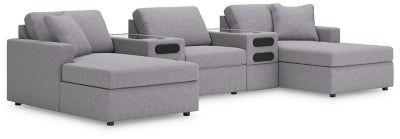 Modmax 5-Piece Sectional with Chaise and Audio Console