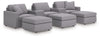 Modmax 5-Piece Sectional and 3 Ottomans