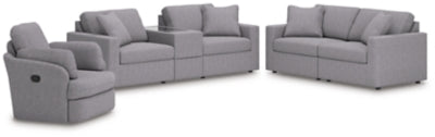 Modmax 3-Piece Sectional Sofa, 2-Piece Sectional Loveseat and Swivel Glider Recliner