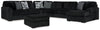 Midnight-Madness 4-Piece Sectional and Oversized Accent Ottoman