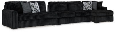 Midnight-Madness 3-Piece Sectional with Chaise