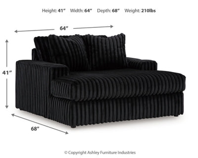 Midnight-Madness Oversized Chaise