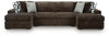 Midnight-Madness 3-Piece Sectional with Chaise