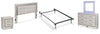 Zyniden Full Panel Headboard Bed, Dresser, Mirror, Chest and Nightstand
