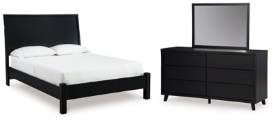 Danziar Queen Panel Bed, Dresser and Mirror