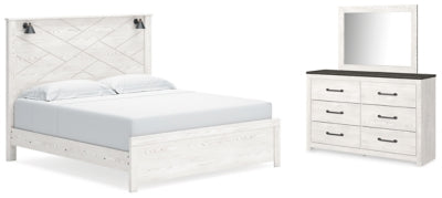 Gerridan King Panel Bed, Dresser and Mirror