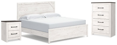Gerridan King Panel Bed, Chest and Nightstand