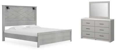 Cottonburg King Panel Bed, Dresser and Mirror