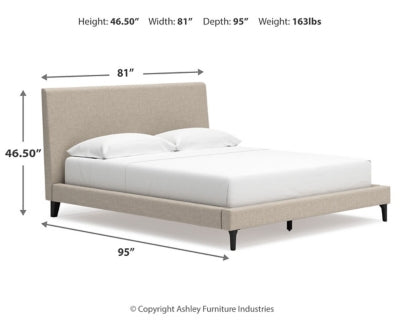 Cielden California King Upholstered Bed with Roll Slats