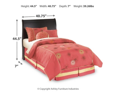 Huey Vineyard Twin Sleigh Headboard
