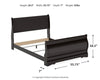 Huey Vineyard Full Sleigh Footboard