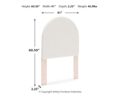 Wistenpine Twin Upholstered Panel Headboard