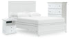 Bostwick Shoals Queen Panel Bed, Cheat and Nightstand