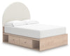 Shapella Full Upholstered Panel Bed with Storage