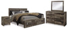 Derekson King Storage Bed, Dresser, Mirror and 2 Nightstands
