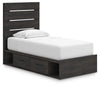 Delmorta Twin Panel Bed with Storage