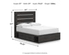 Delmorta Full Panel Storage Bed