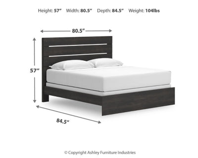 Delmorta King Panel Bed