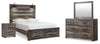 Drystan Queen Panel Storage Bed, Dresser, Mirror and Nightstand