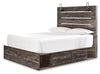 Drystan Queen Panel Bed with 4 Storage Drawers