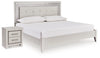 Zyniden Queen Panel Bed and Nightstand