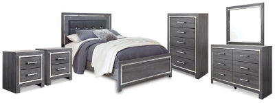Lodanna Queen Panel Bed, Dresser, Mirror, Chest and 2 Nightstands