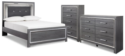 Lodanna Full Panel Bed, Dresser and Chest