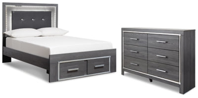Lodanna Full Panel Storage Bed and Dresser