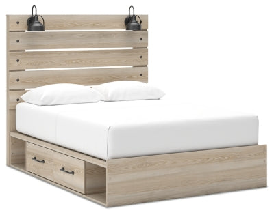 Senbry Queen Panel Bed with Storage