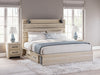 Senbry King Panel Bed with Storage