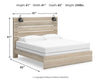 Senbry King Panel Bed with Storage