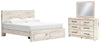 Lawroy King Panel Storage Bed, Dresser and Mirror