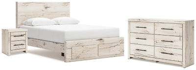 Lawroy Queen Storage Bed, Dresser and Nightstand