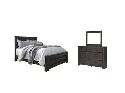 Brinxton Queen Panel Bed, Dresser and Mirror