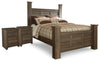 Juararo Queen Poster Bed and 2 Nightstands