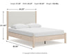 Cadmori Queen Upholstered Panel Bed