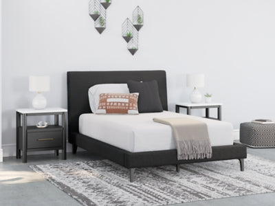 Cadmori Full Upholstered Bed with Roll Slats