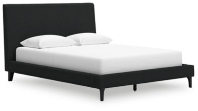 Cadmori Queen Upholstered Bed with Roll Slats