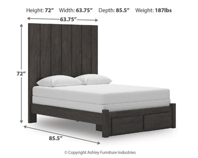 Parlayon Queen Panel Storage Bed