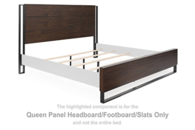 Zumbado Queen Panel Headboard/Footboard/Slats