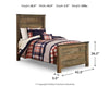 Trinell Twin Panel Footboard
