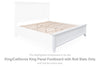 Trulani King/California King Panel Footboard with Roll Slats