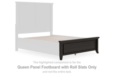 Bambori Queen Panel Footboard with Roll Slats