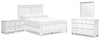 Fortman Queen Panel Bed, Dresser, Mirror and 2 Nightstands