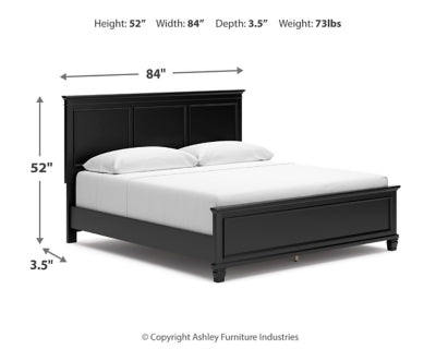 Lanolee King/California King Panel Headboard