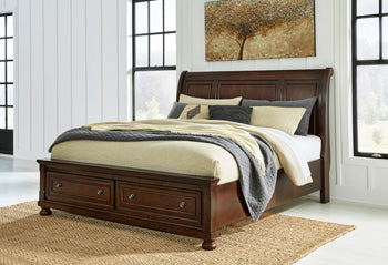 Porter California King Sleigh Storage Bed