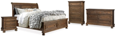 Flynnter King Bed, Dresser, Chest and 2 Nightstands