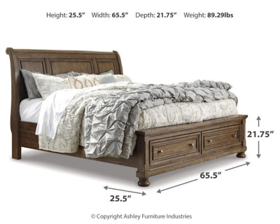 Flynnter Queen Storage Footboard