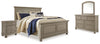 Lettner King Panel Bed, Dresser, Mirror and 2 Nightstands